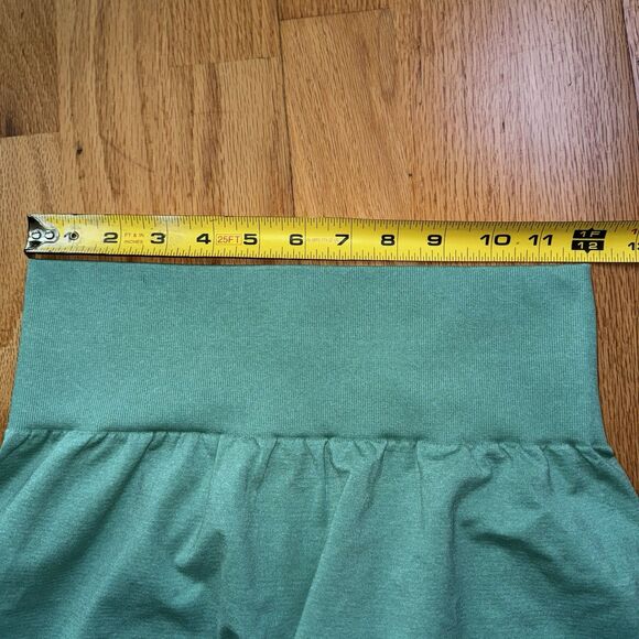 NVGTN Contour Seamless Shorts Biker High-Waisted Compression Turquoise Green M - Picture 4 of 10